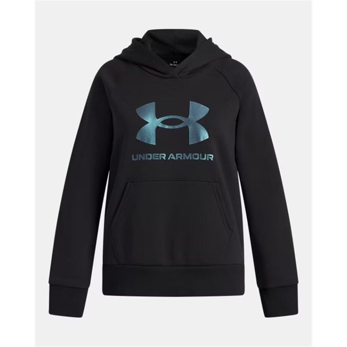 Under Armour Rival Flc Shimmer Hdy sweatshirt til piger, sort