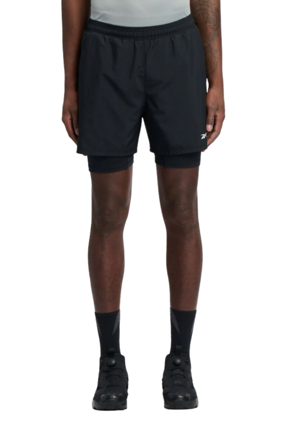 REEBOK - Men's Athlete Hype 2 in 1 sporty shorts-0