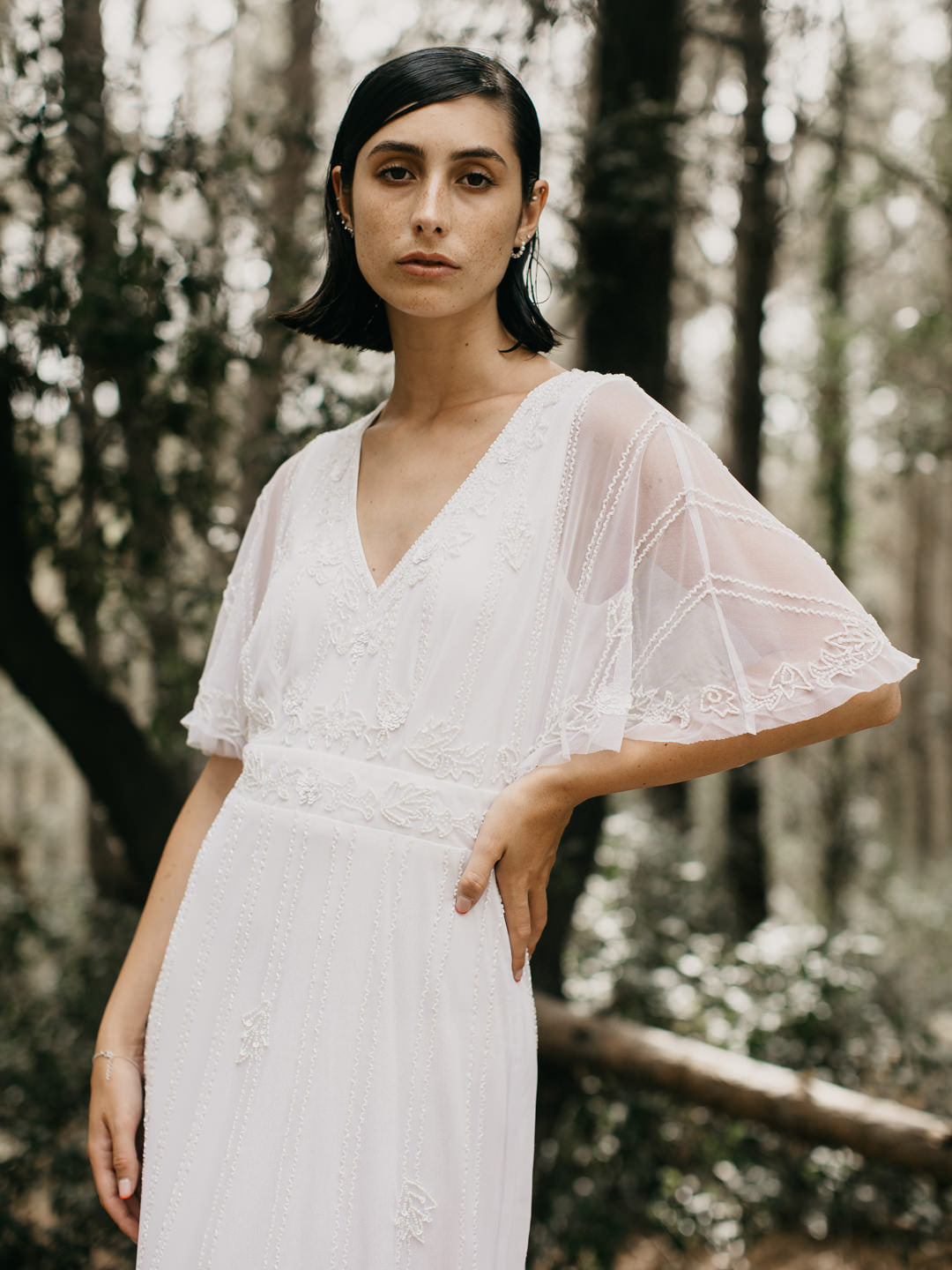 Ceylan Bcn maxikjole til kvinder – elegant med broderier