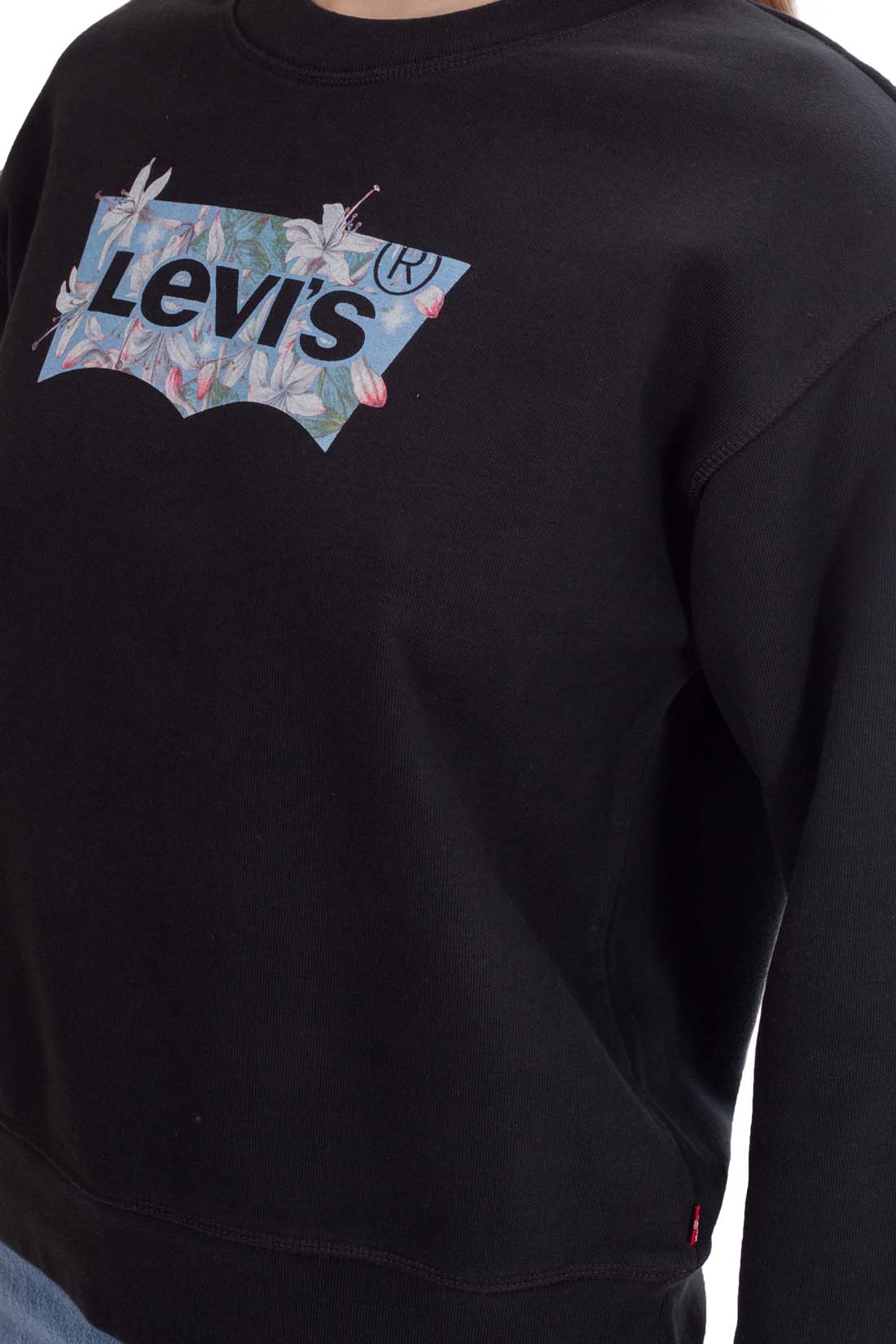 LEVI'S - Women's sweatshirt with floral logo-0
