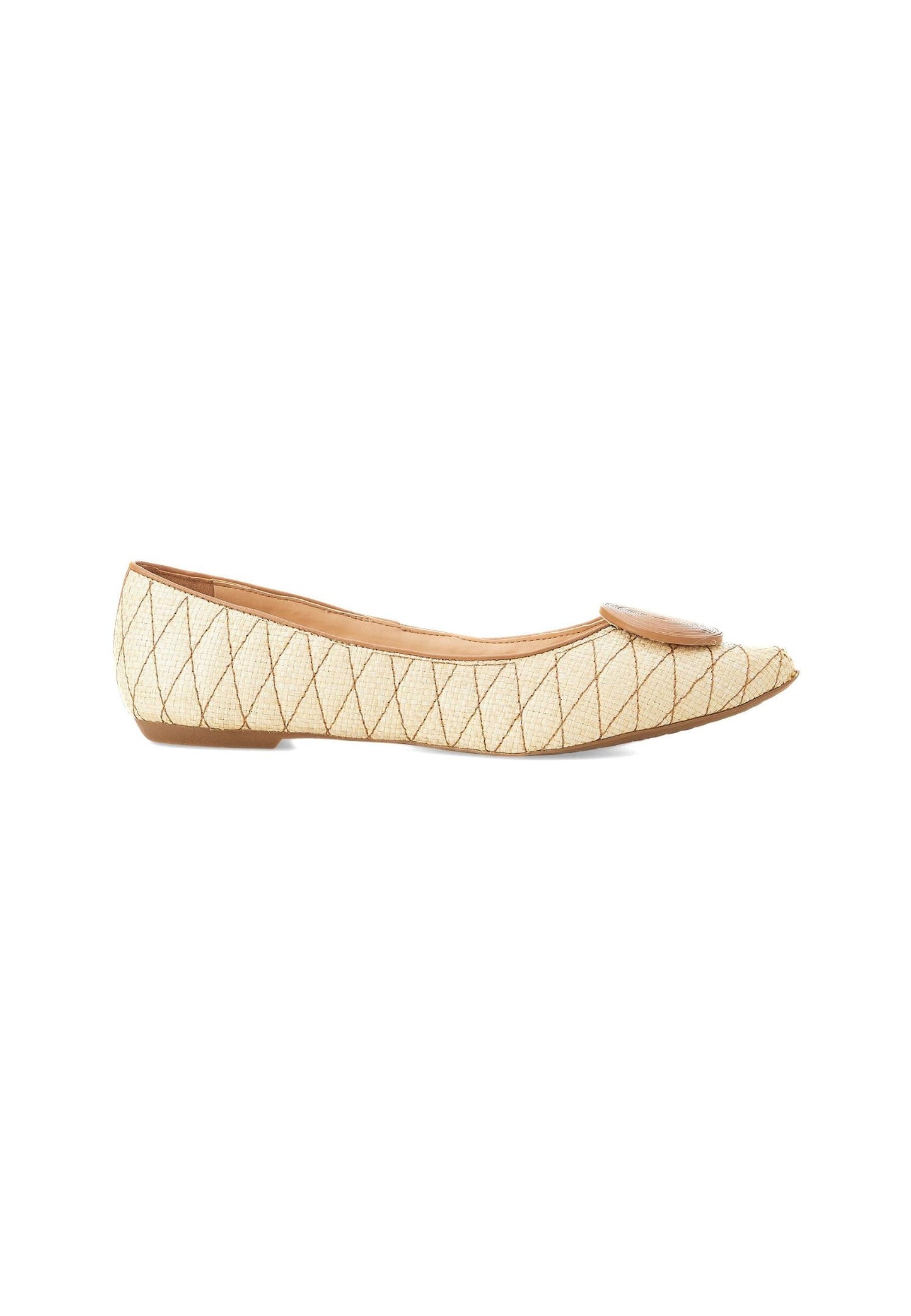 Mangará Atelier ballerinas til kvinder – raffia læder