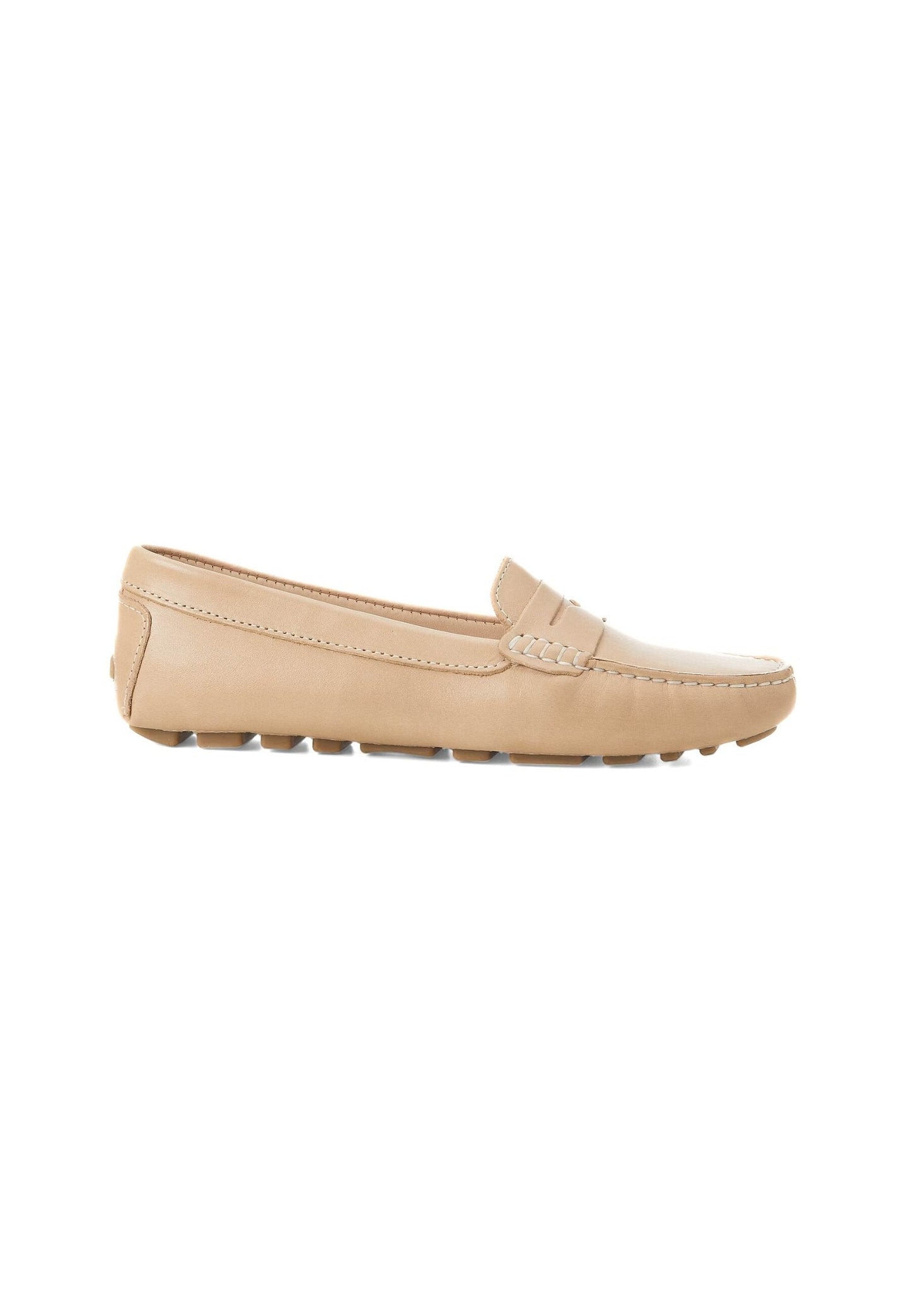 Mangará Atelier loafers til kvinder – beige kalveskind