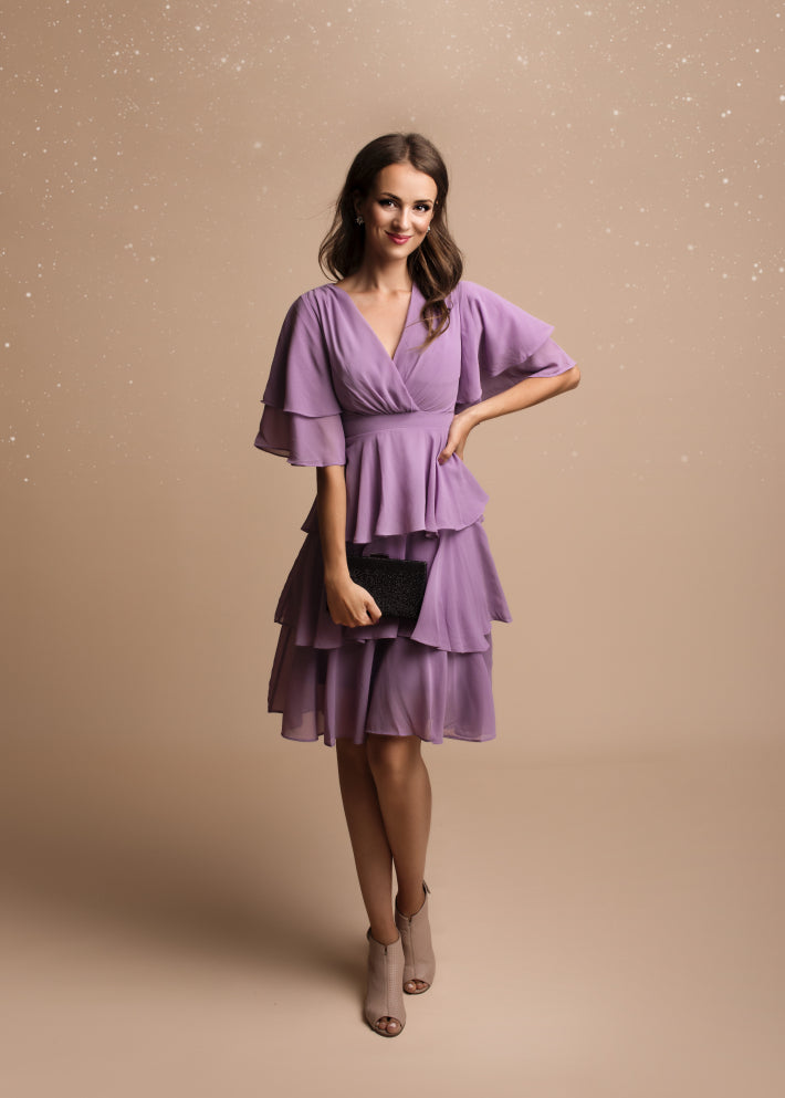 YVETTE DRESS violet 73005-1