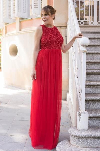 Ceylan Bcn maxikjole til kvinder – elegant med pailletter
