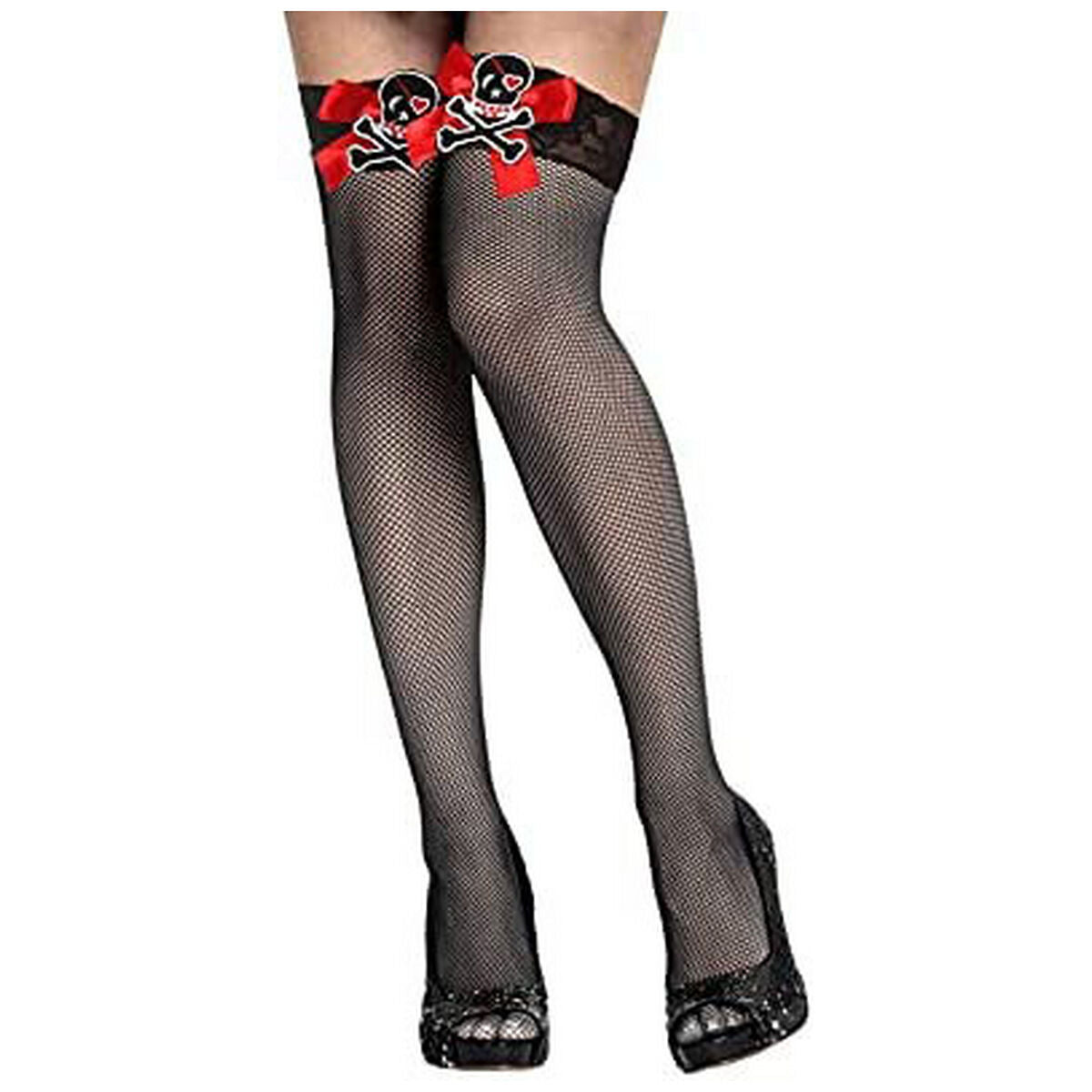 Costume Stockings Pirate One size Black Pirate-0