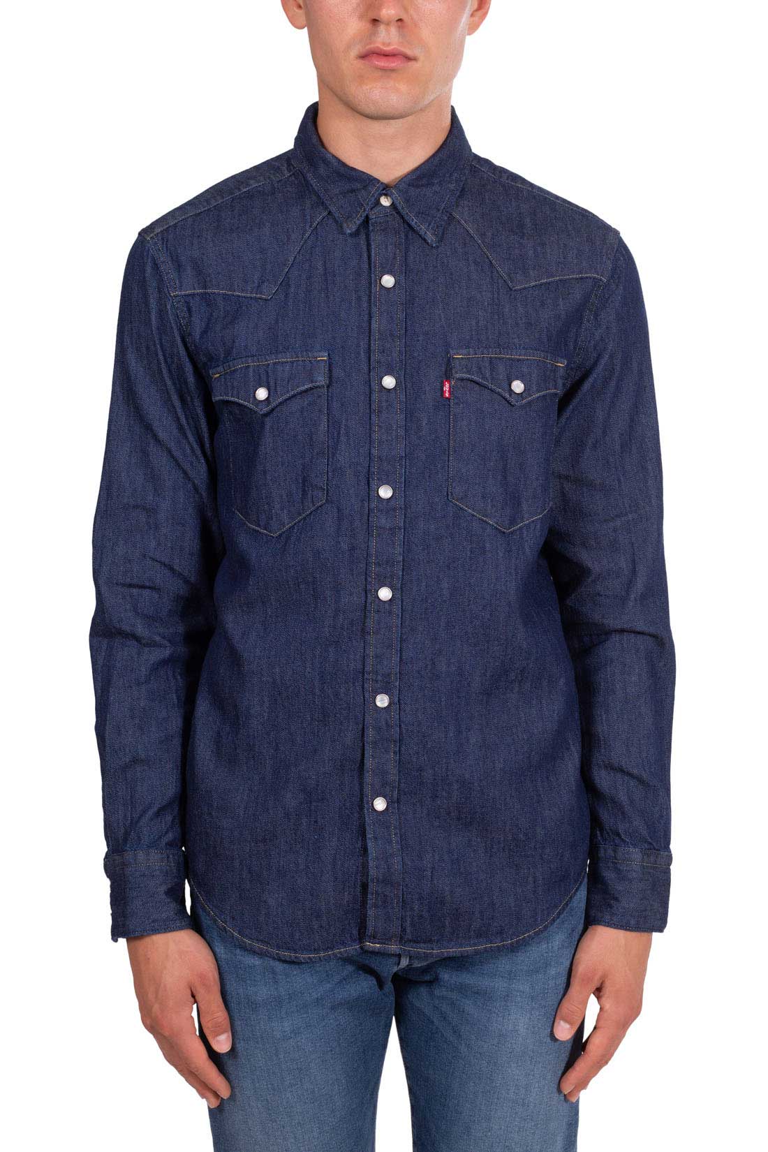 LEVI'S -Men's slim Barstow Western shirt - Size L-9