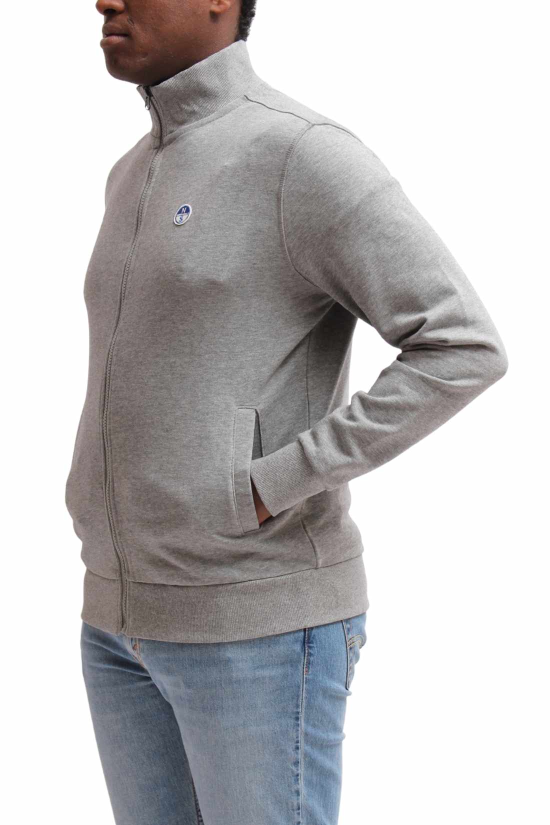 NORTH SAILS - Men's logo sweatshirt with zip fastening - Size XXL-9