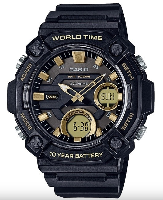 CASIO SPORT Mod. OVERSIZE 10 YEAR BATTERY - GOLD-0