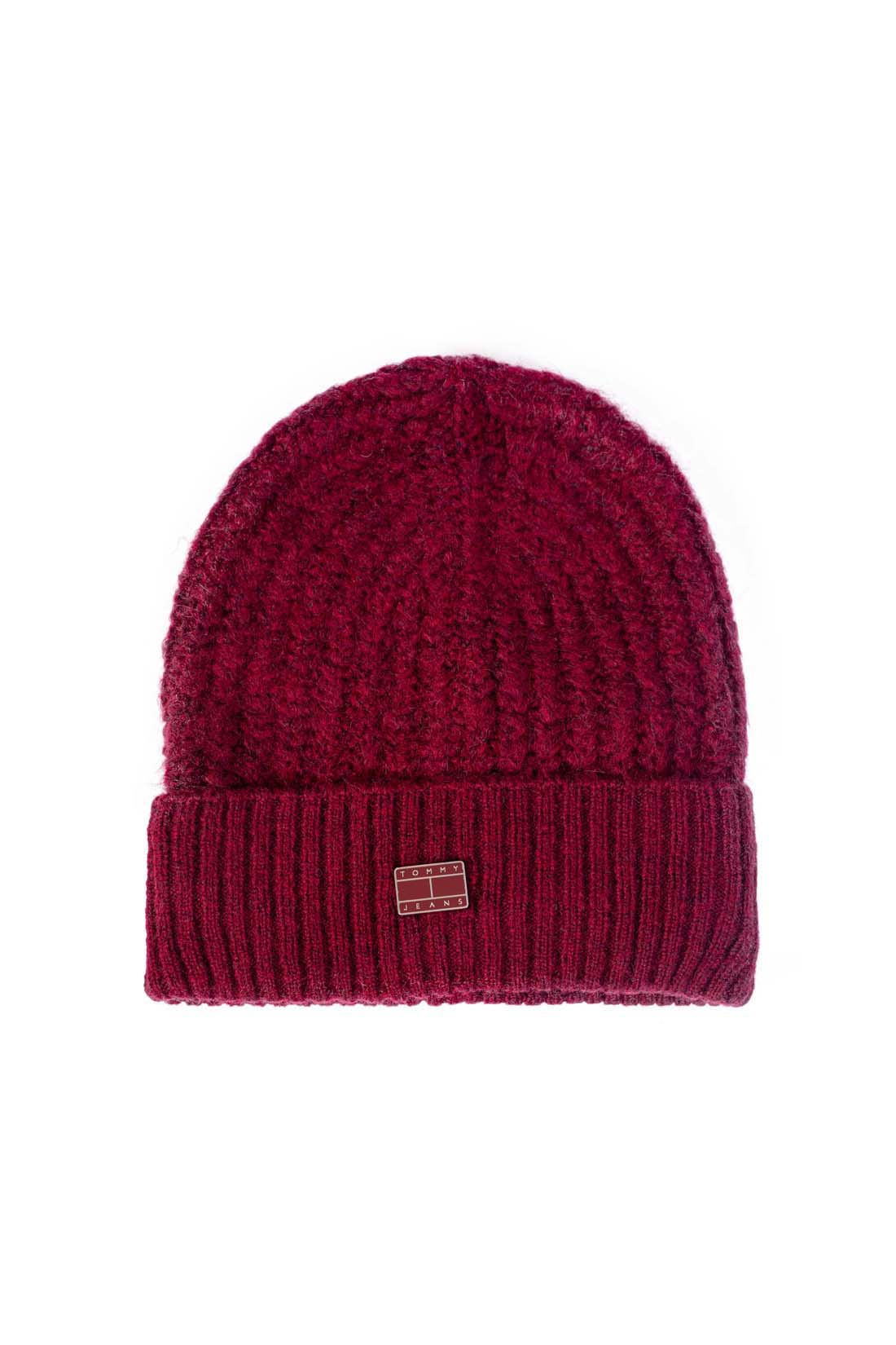 TOMMY JEANS - Women's wool blend beanie with logo plaquette - Size One size-8