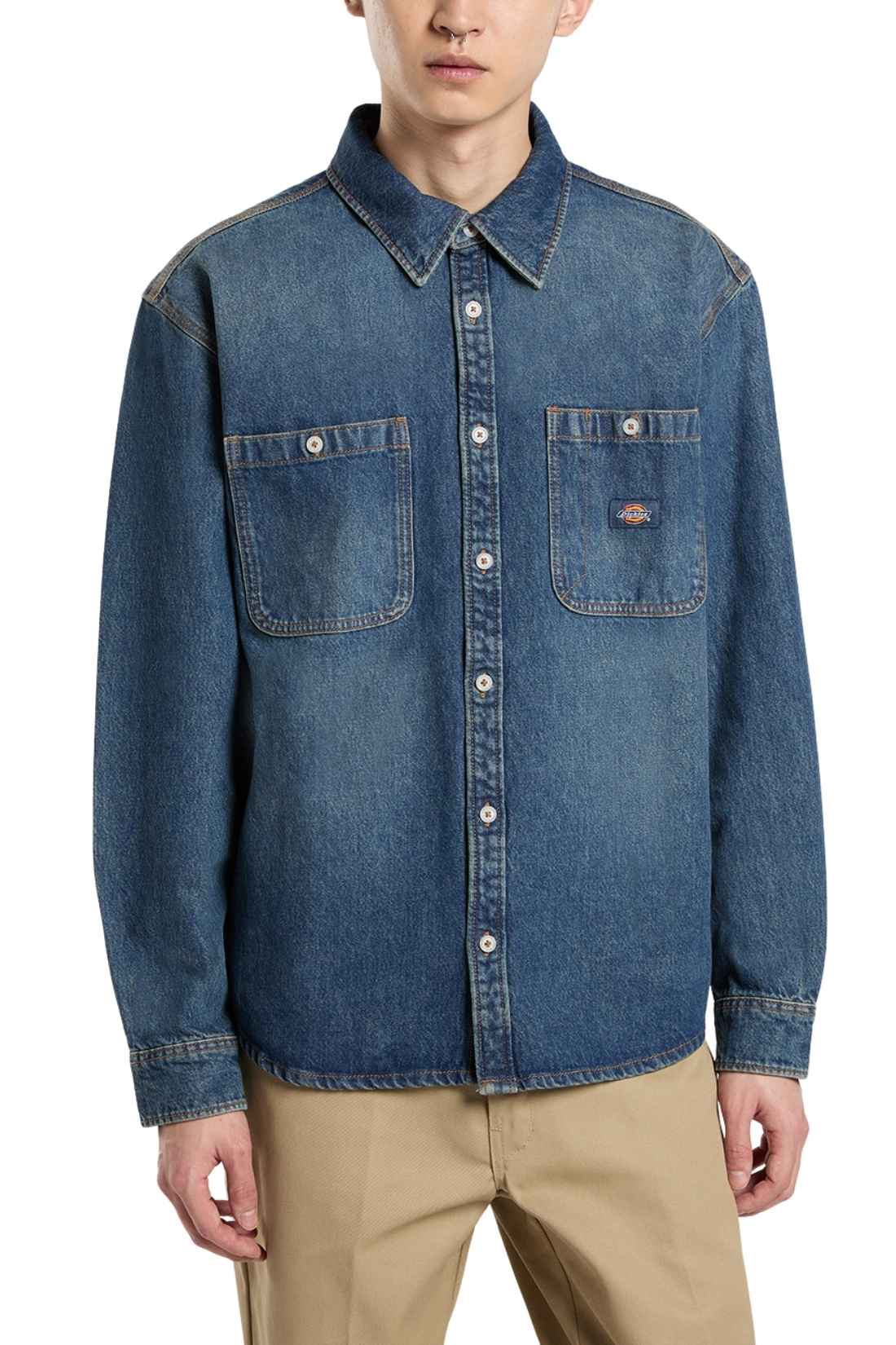 DICKIES - Men's denim Mechanic shirt-19