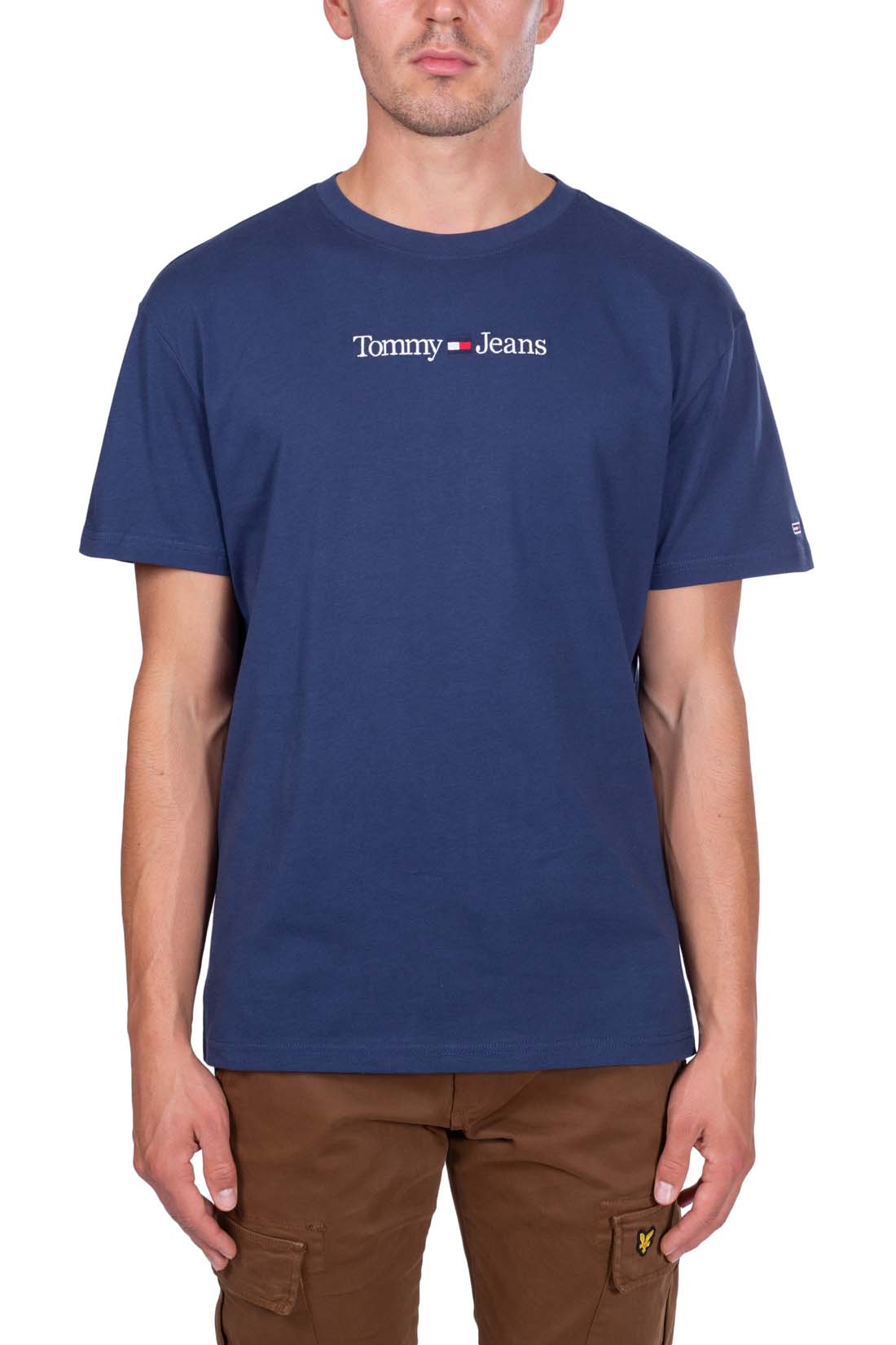 TOMMY JEANS - Men's regular linear logo T-shirt - Size XXL-9