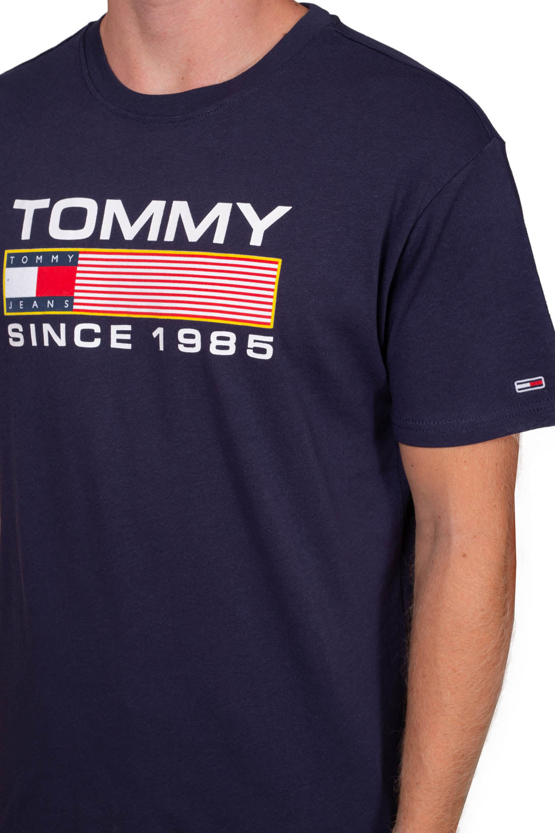 TOMMY JEANS - Men's regular signature T-shirt - Size M-0