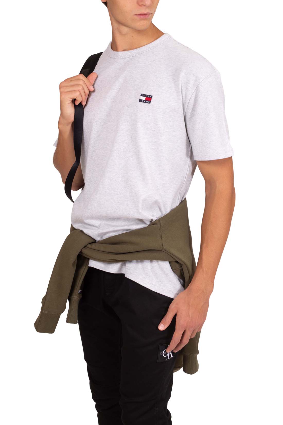 TOMMY JEANS - Men's basic relaxed T-shirt with logo - Size XL-39