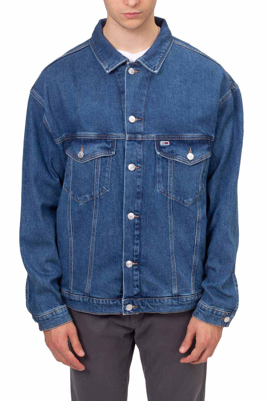 TOMMY JEANS - Men's oversized Aiden trucker jacket-9