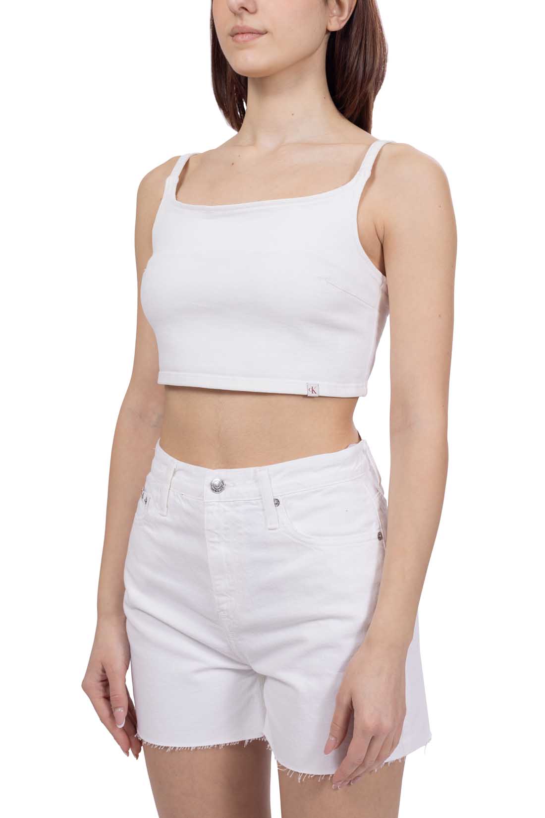 CALVIN KLEIN JEANS - Women's denim bralette top-9