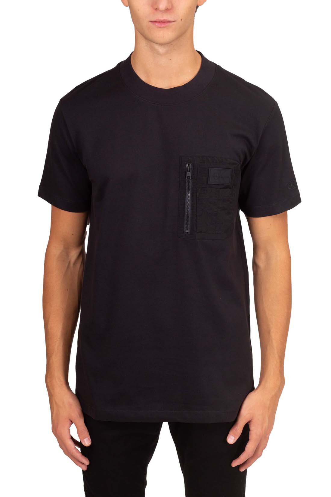 CALVIN KLEIN JEANS - Men's T-shirt with nylon details-9