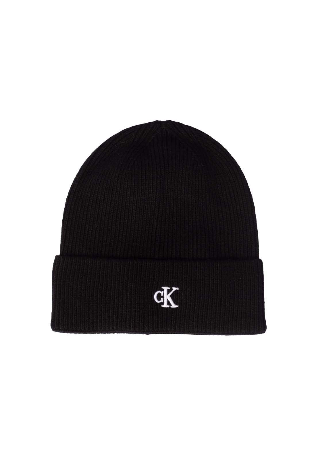 CALVIN KLEIN JEANS - Women's cashmere blend beanie with monogram - Size One size-8
