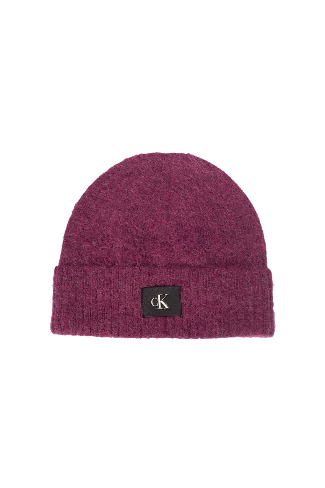 CALVIN KLEIN JEANS - Women's alpaca blend beanie with monogram - Size One size-8
