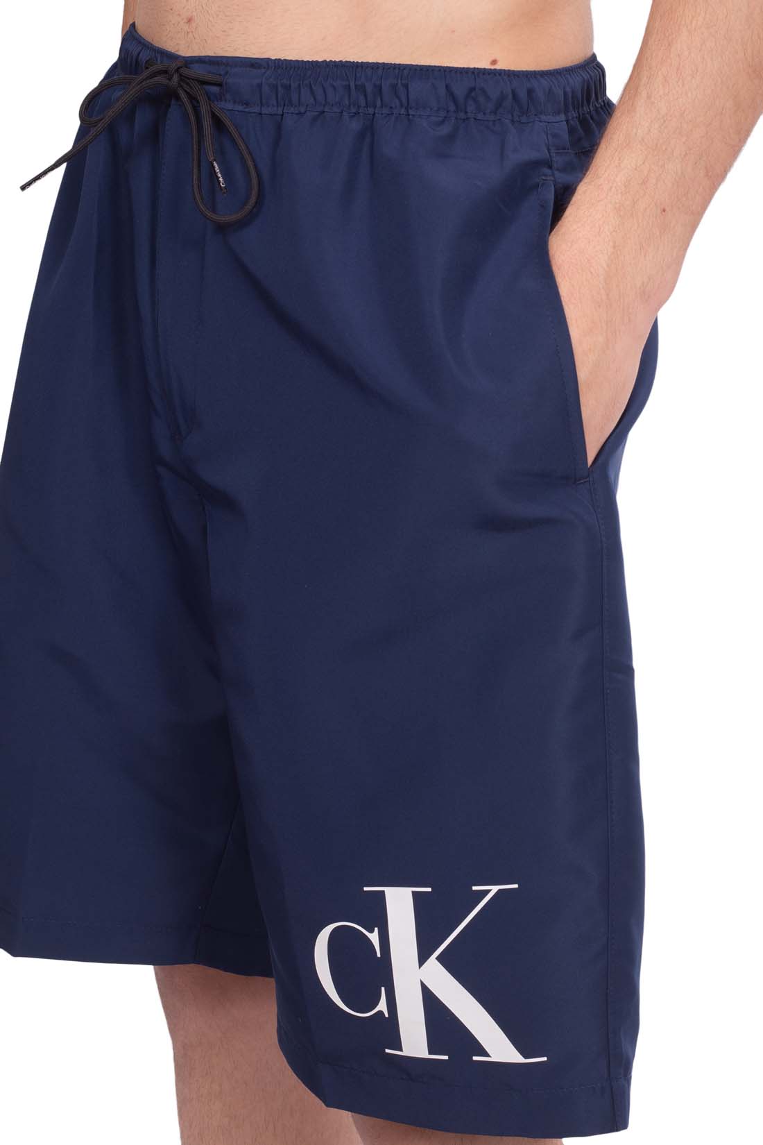 CALVIN KLEIN - Men's surf swim shorts with monogram-0