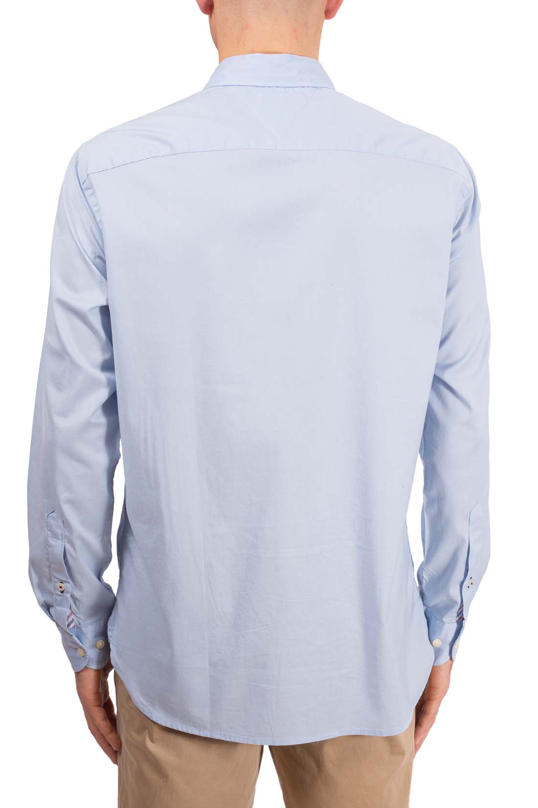 TOMMY HILFIGER - Men's regular shirt with flag logo-10
