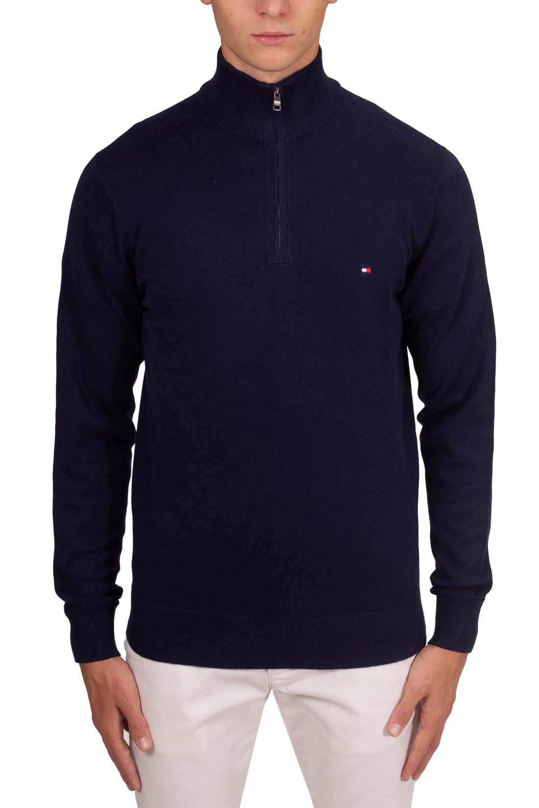 TOMMY HILFIGER - Men's cashmere blend sweater with zip - Size XL-9