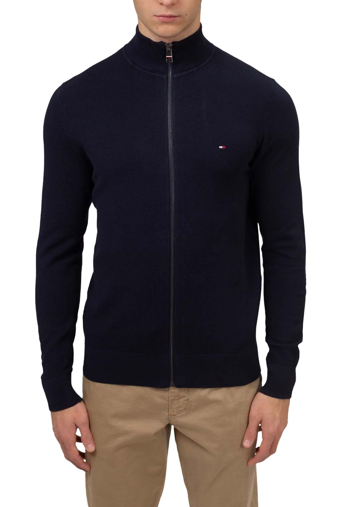 TOMMY HILFIGER - Men's regular sweater with zip - Size XL-29