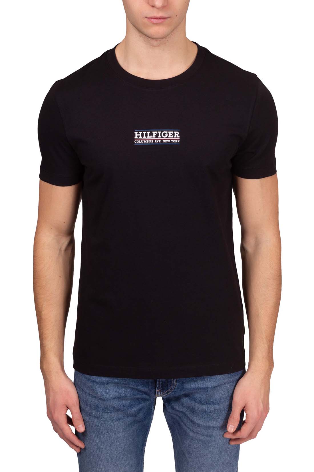 TOMMY HILFIGER - Men's slim T-shirt with printed logo-9