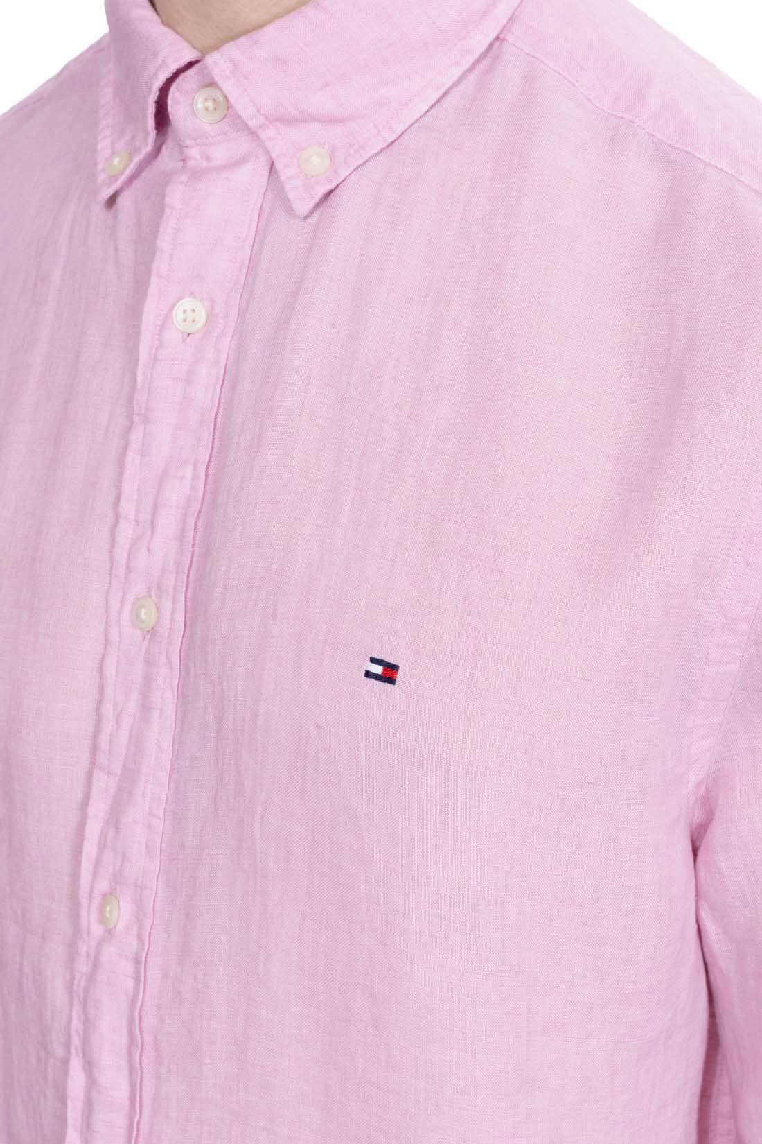 TOMMY HILFIGER - Men's regular linen shirt - Size XXL-40