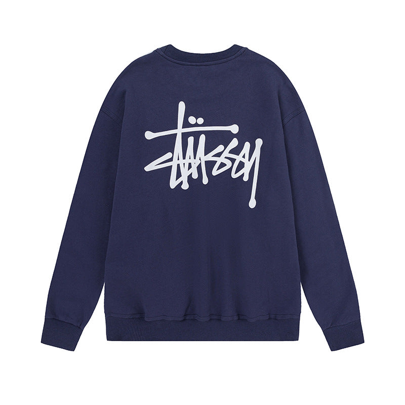 American style trendy loose fit autumn/winter hooded sweatshirt with colorful plush dice print pattern-3