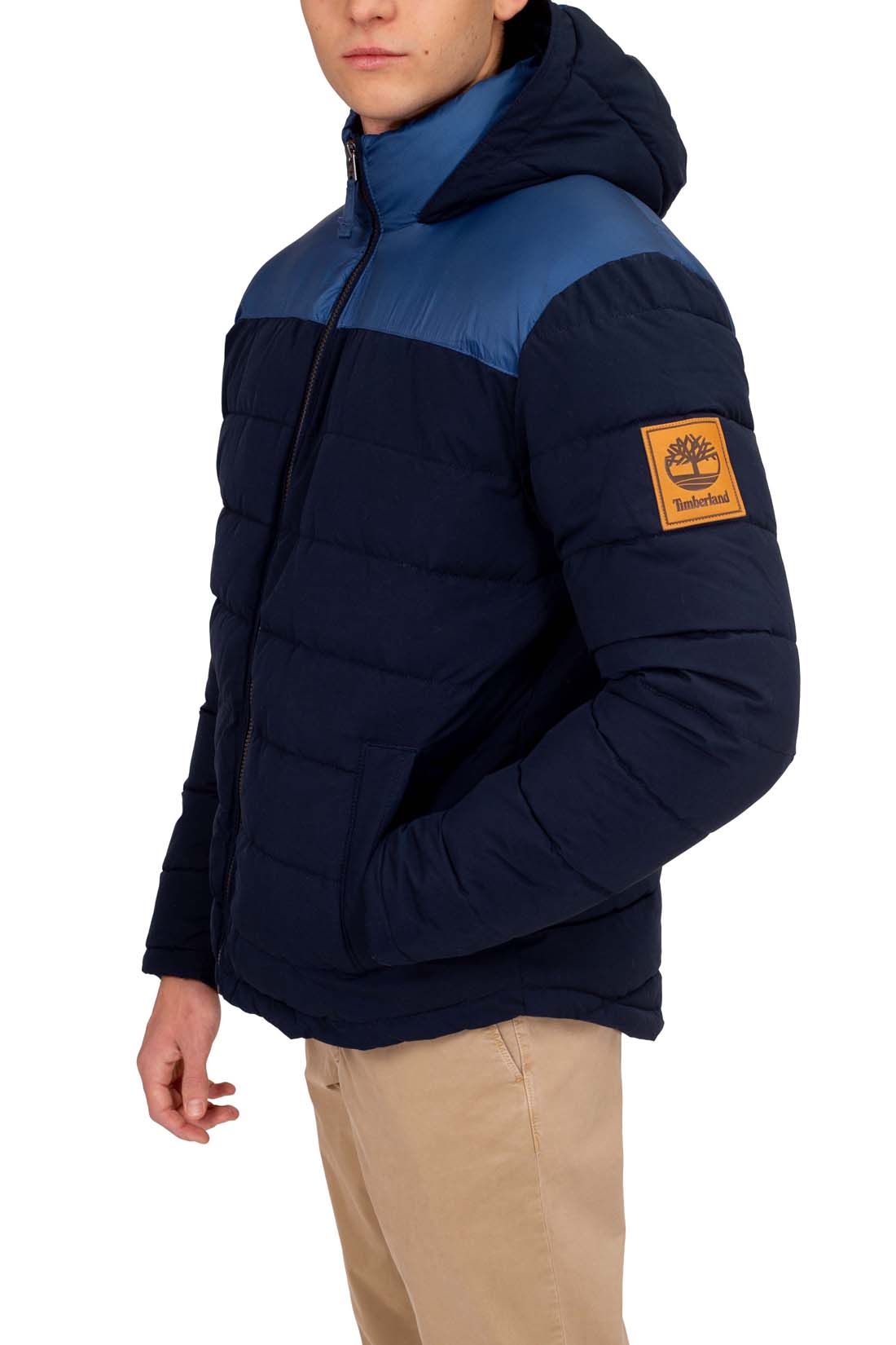 TIMBERLAND - Men's down jacket with logo patch - Size XL