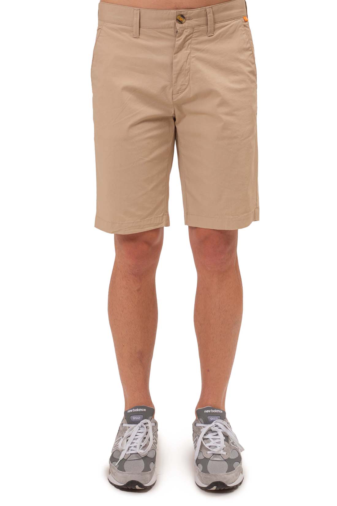 TIMBERLAND - Men's regular chino bermuda shorts with logo patch - Size 42-10