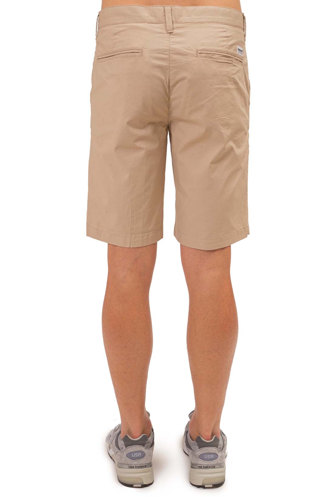 TIMBERLAND - Men's regular chino bermuda shorts with logo patch - Size 42-9
