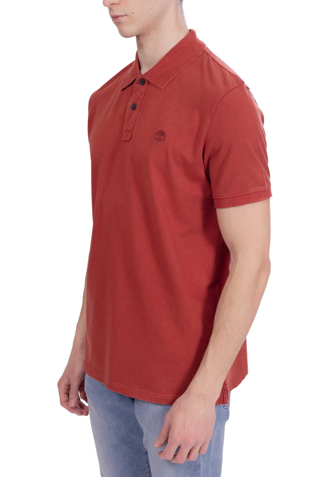 TIMBERLAND - Men's regular cotton polo shirt with logo - Size XXL-60