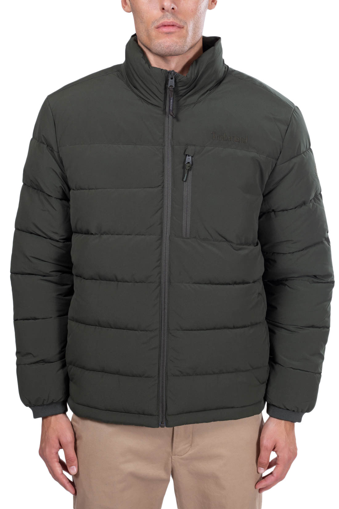 TIMBERLAND - Men's quilted down jacket with embroidered logo - Size S-9