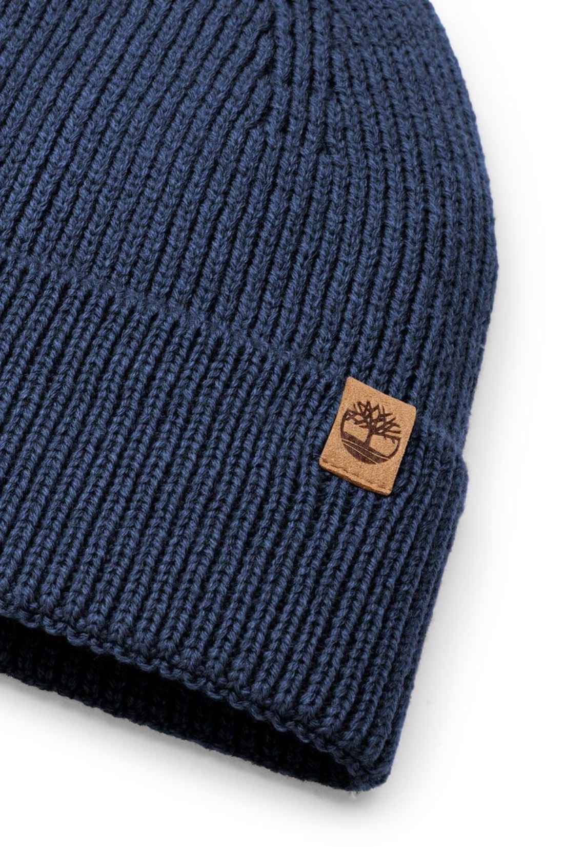 TIMBERLAND - Men's ribbed beanie with logo patch - Size OS-10
