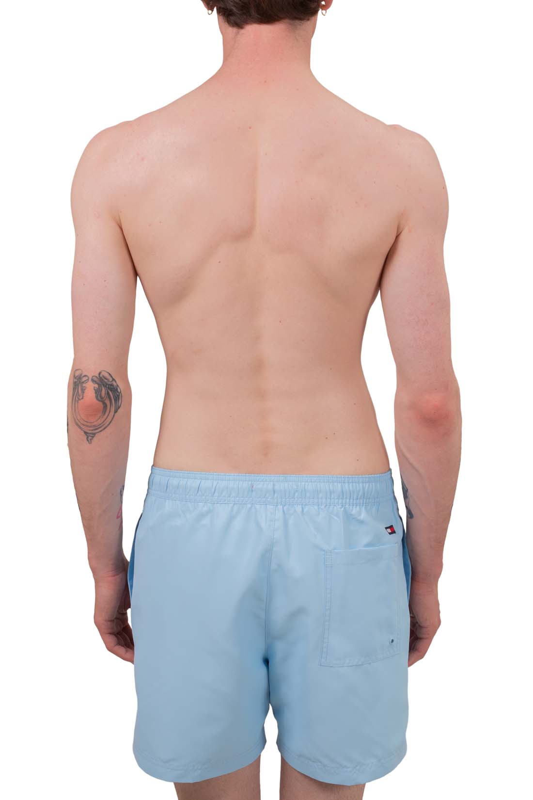 TOMMY JEANS - Men's swim shorts with logo patch-0
