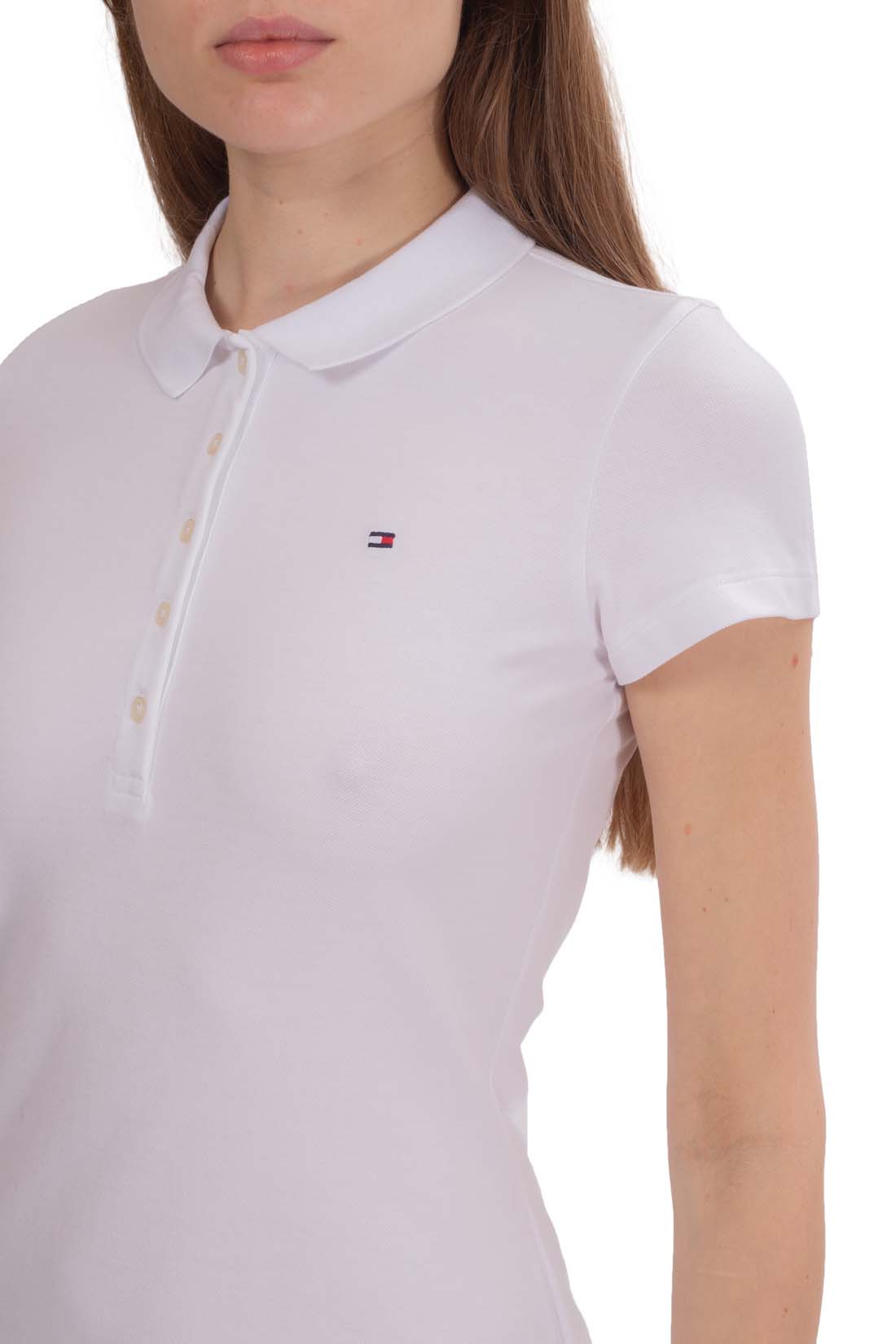 TOMMY HILFIGER - Women's slim flag polo shirt - Size XL-20