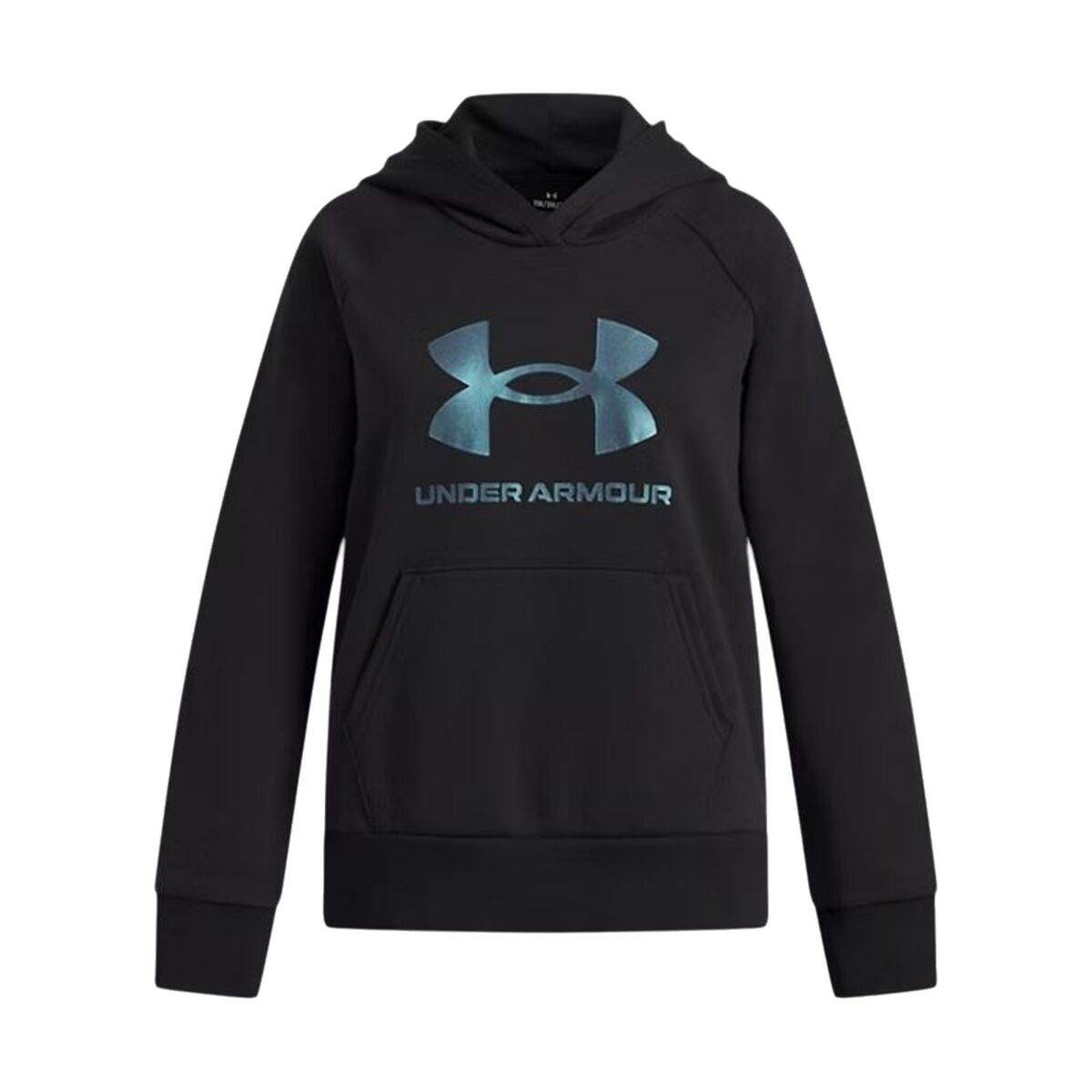 Under Armour Rival Flc Shimmer Hdy sweatshirt til piger, sort