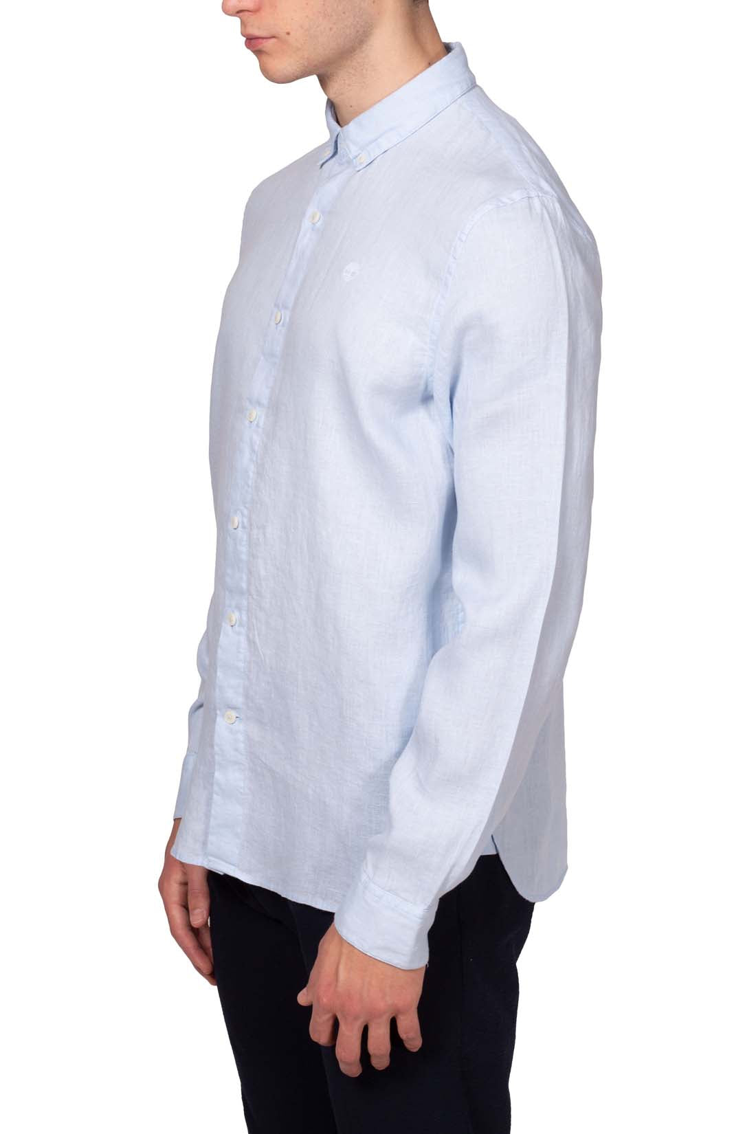 TIMBERLAND - Men's slim button-down linen shirt - Size L-39