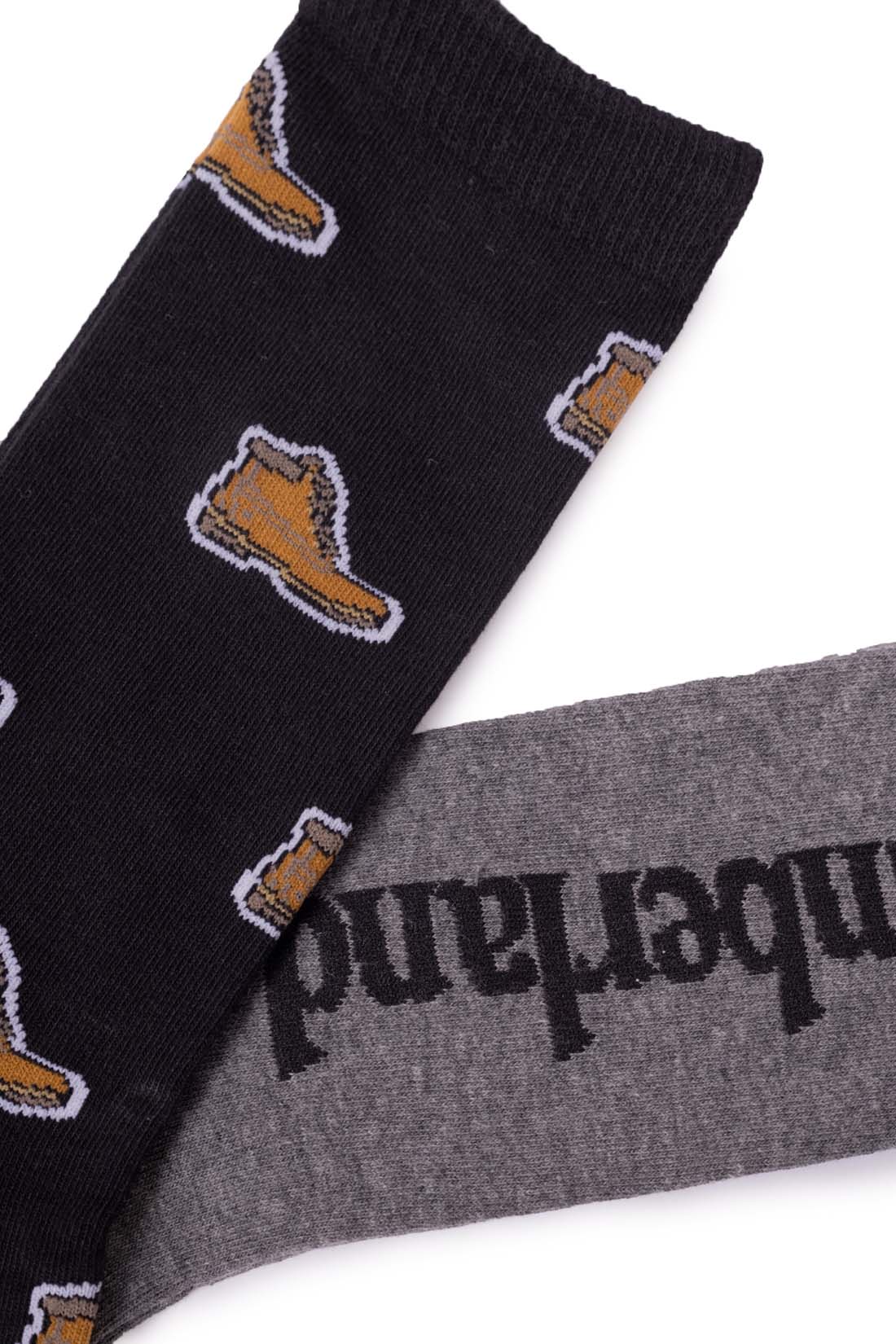 TIMBERLAND - Unisex 2-pack socks with logo-0