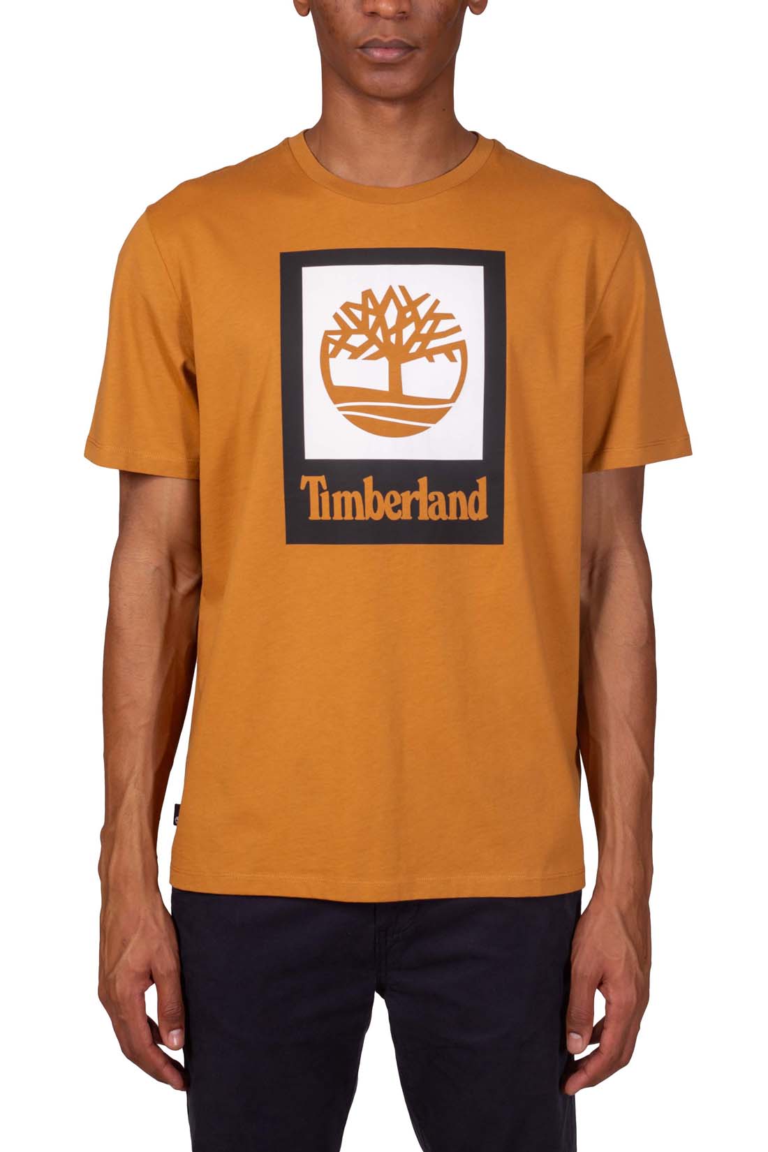 TIMBERLAND - Men's T-shirt with box logo - Size L-9