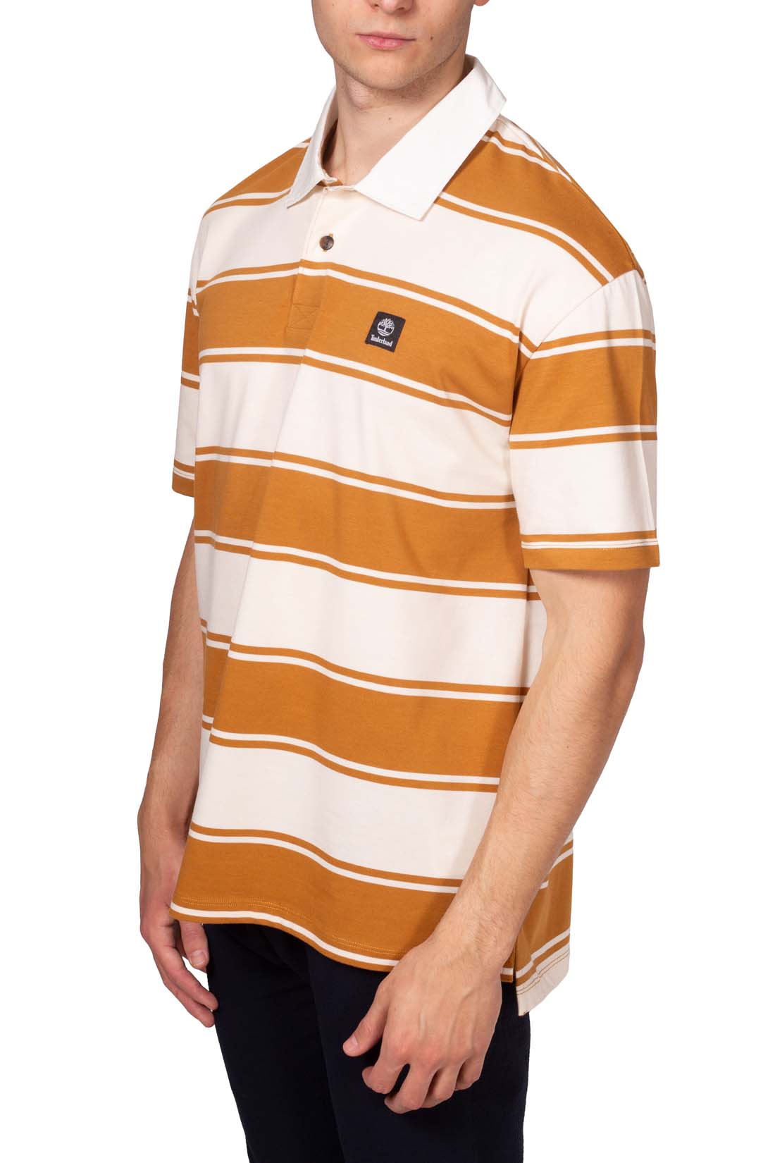 TIMBERLAND - Men's striped rugby polo shirt - Size L-19