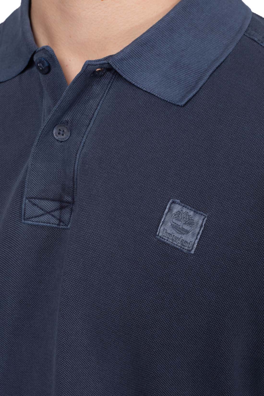 TIMBERLAND - Men's relaxed washed-effect polo shirt - Size XXL-0