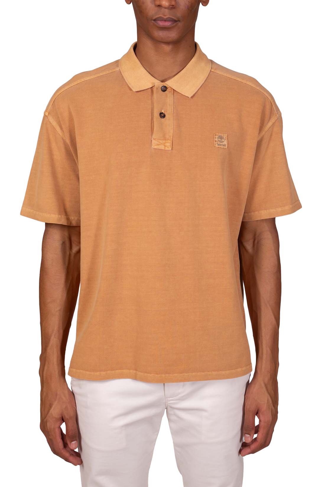 TIMBERLAND - Men's relaxed washed-effect polo shirt - Size XXL-29