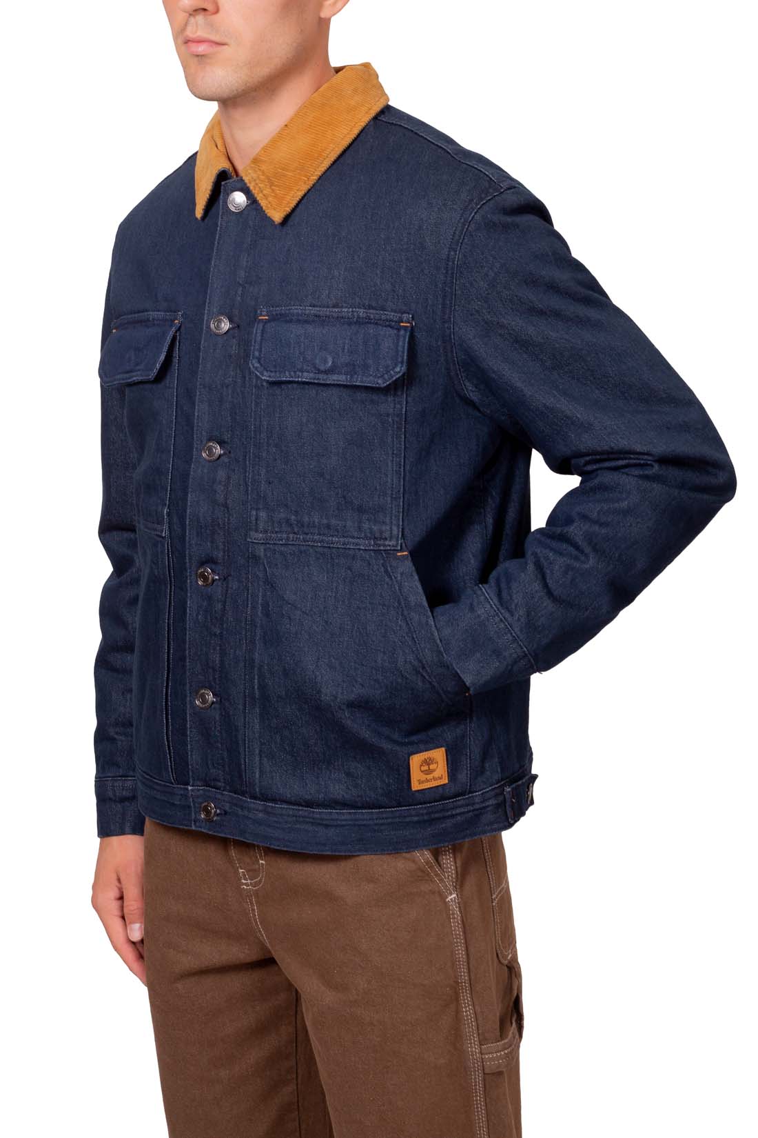 TIMBERLAND - Men's padded trucker denim jacket-10