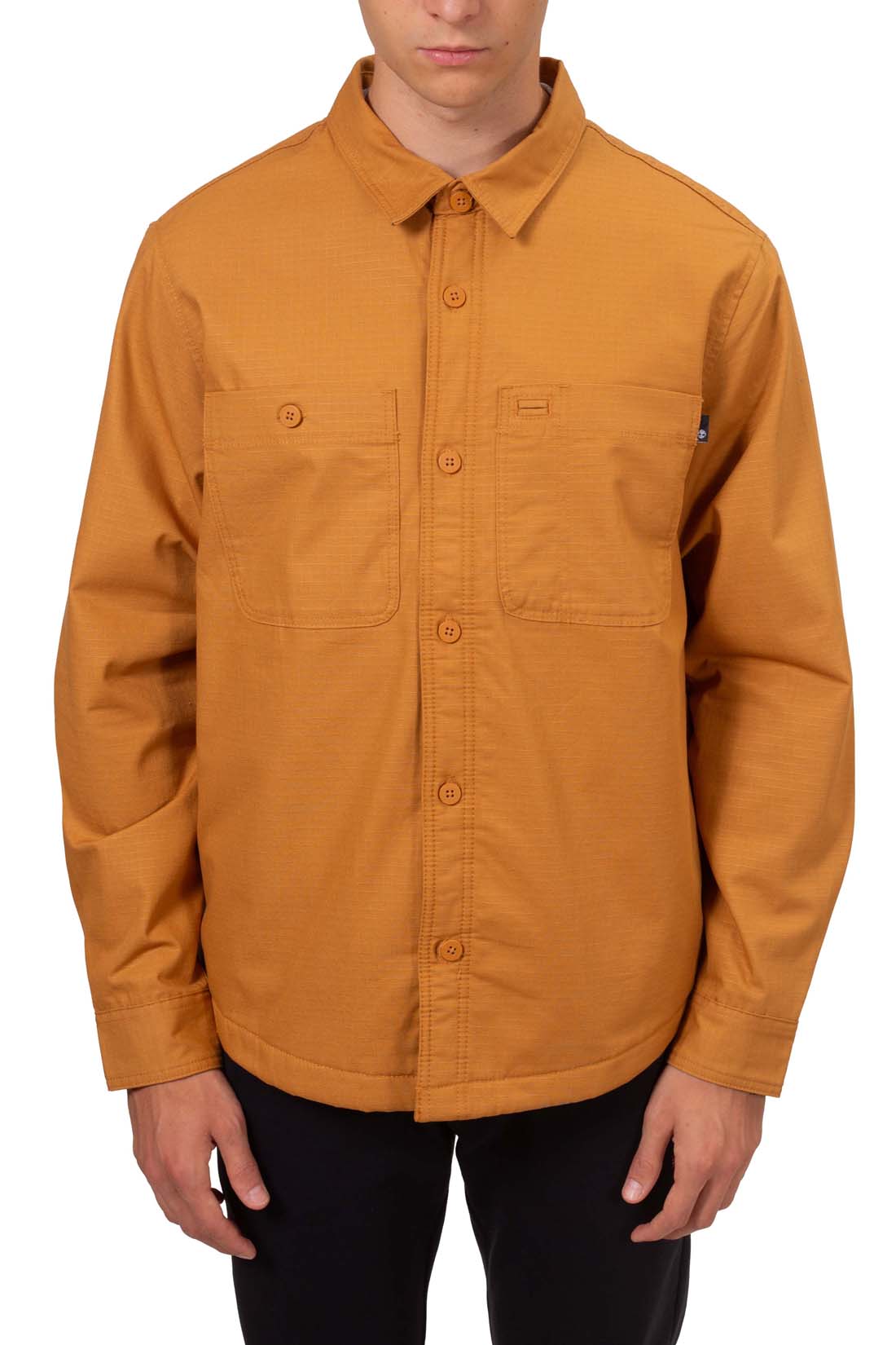 TIMBERLAND - Men's overshirt with tartan fleece lining-9