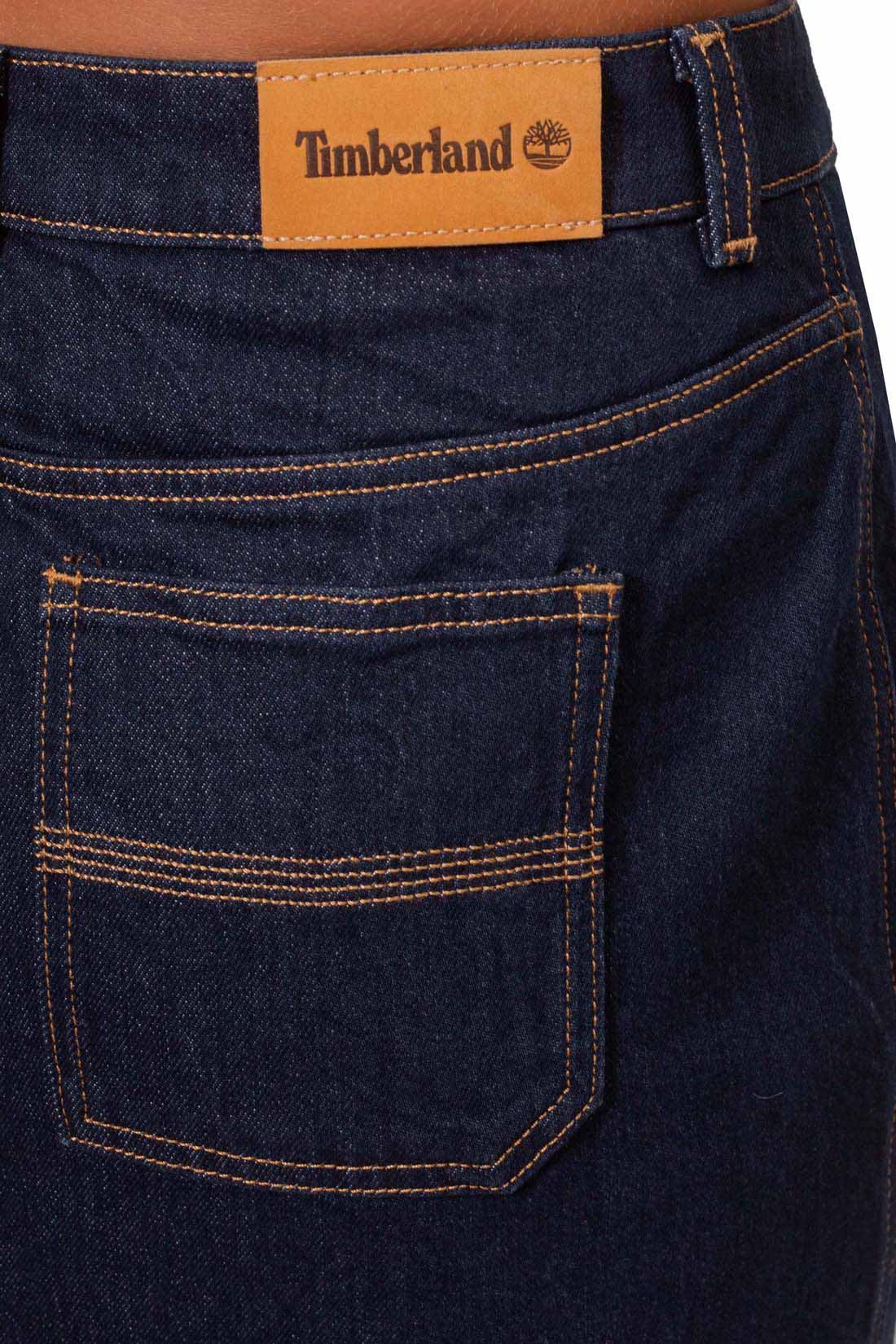 TIMBERLAND - Women's denim long skirt with buttons-0