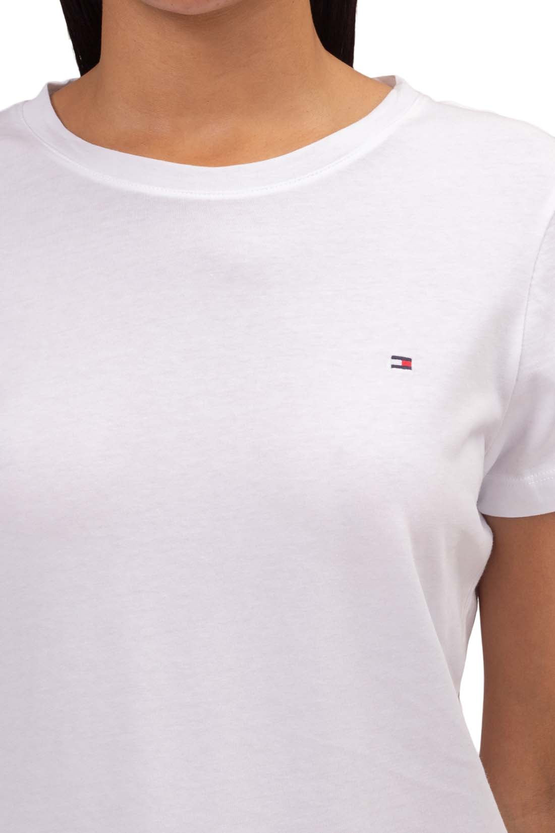 TOMMY HILFIGER - Women's regular basic T-shirt with logo - Size XL-0