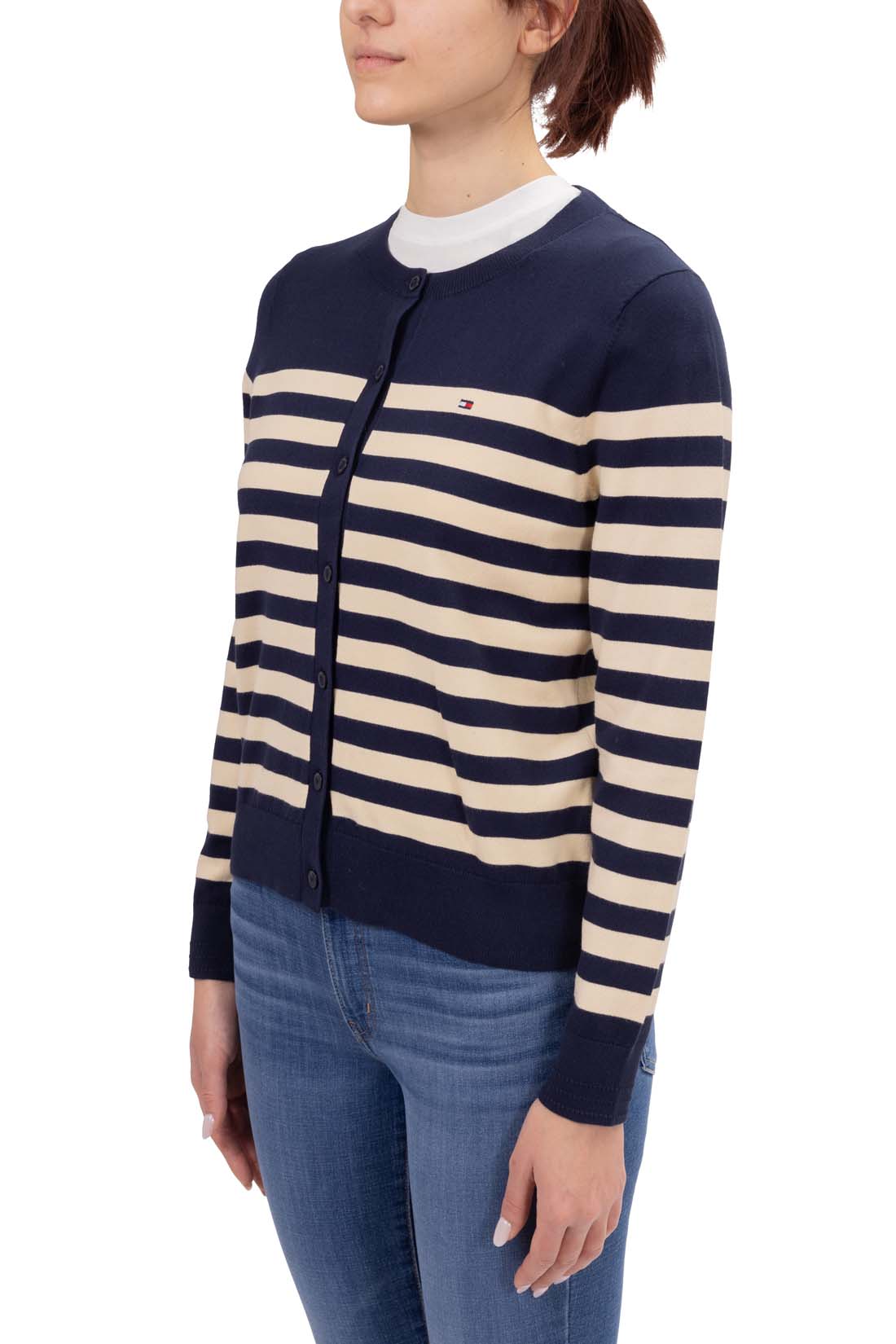 TOMMY HILFIGER - Women's regular striped cardigan-9
