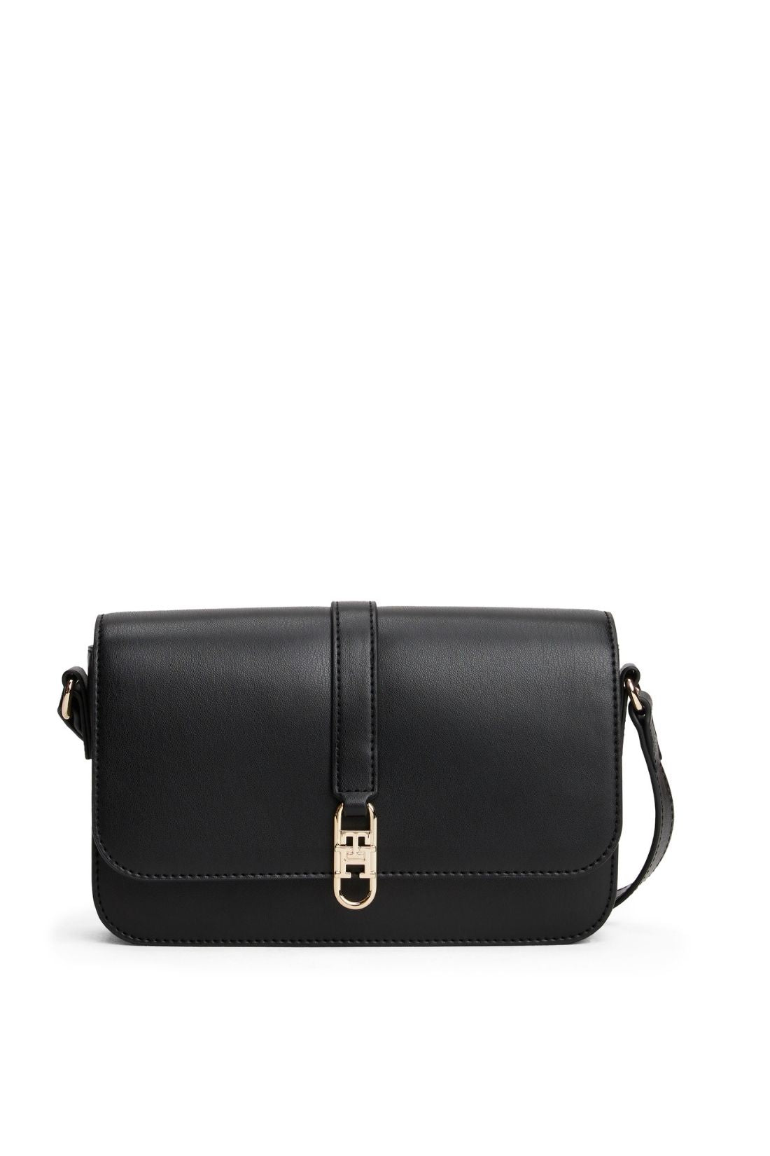 TOMMY HILFIGER - Women's flap shoulder bag with monogram-0